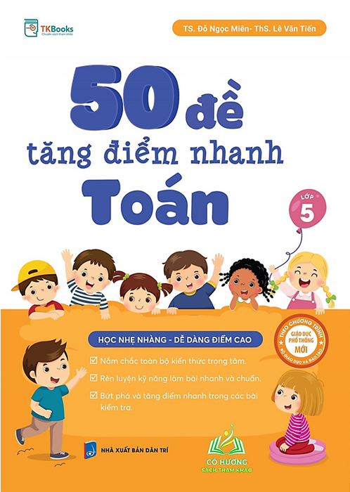 Sách - 50 Đề Tăng Điểm Nhanh Toán Lớp 5 #Huongbook