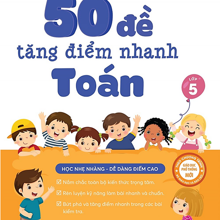 Sách - 50 Đề Tăng Điểm Nhanh Toán Lớp 5 #Huongbook