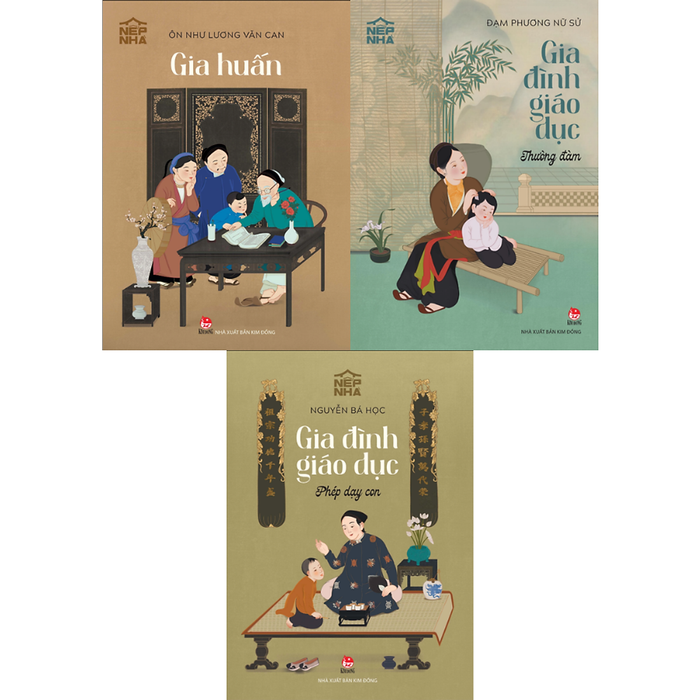 Sách - Combo 3C Nếp Nhà - Gia Huấn, Gia Đình Giáo Dục Thường Đàm, Gia Đình Giáo Dục Phép Dạy Con