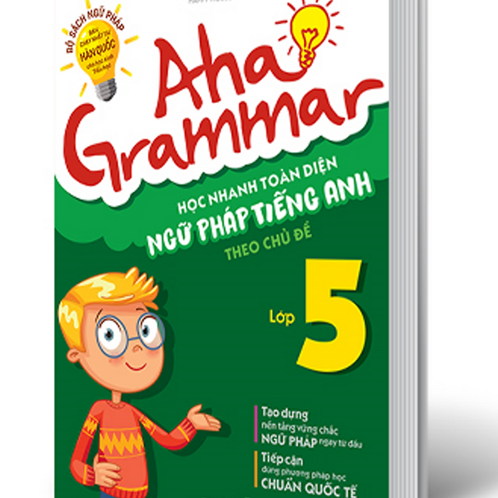 Sách - Aha Grammar Học Nhanh Toàn Diện Ngữ Pháp Tiếng Anh Lớp 5 Theo Chủ Đề (Mg)