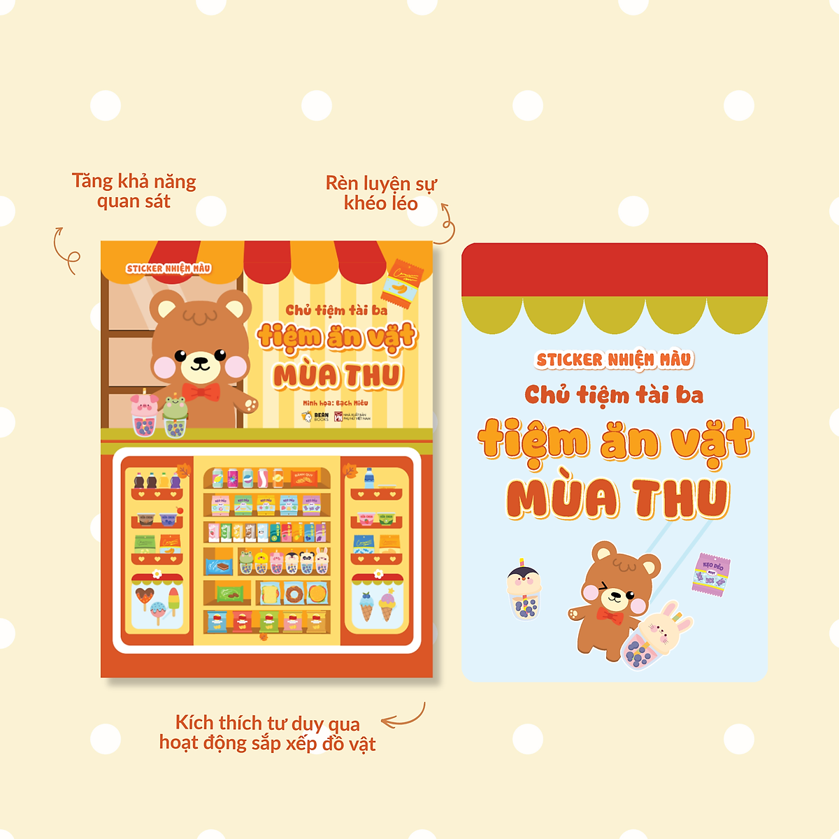 Sách Sticker Bóc Dán Cho Bé Chủ Tiệm Tài Ba (Chọn Lẻ)
