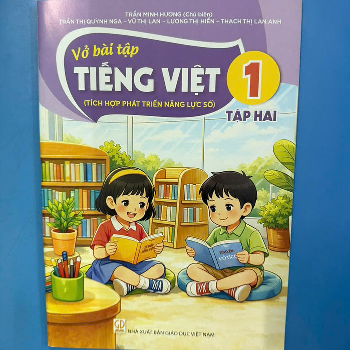 Sách Vở Bài Tập Tiếng Việt 1- Tập Hai- Tích Hợp Phát Triển Năng Lực Số (Kèm Nilon Bọc Sách, Nhãn Tên)