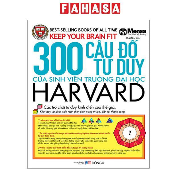 Sách - Keep Your Brain Fit - 300 Câu Đố Tư Duy Của Sinh Viên Trường Đại Học Harvard (Tái Bản 2025)