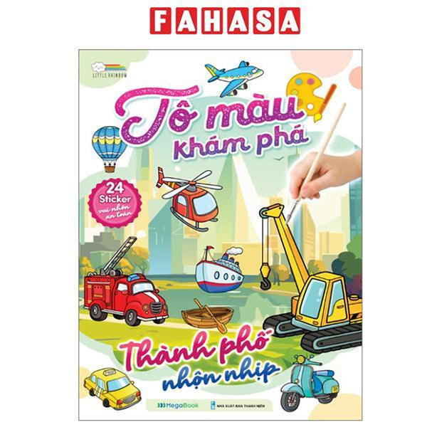 Sách - Tô Màu Khám Phá - Thành Phố Nhộn Nhịp