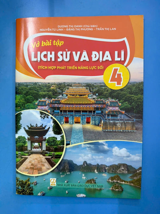 Sách Vở Bài Tập Lịch Sử Và Địa Lí 4- Tích Hợp Phát Triển Năng Lực Số (Kèm Nilon Bọc Sách, Nhãn Tên)