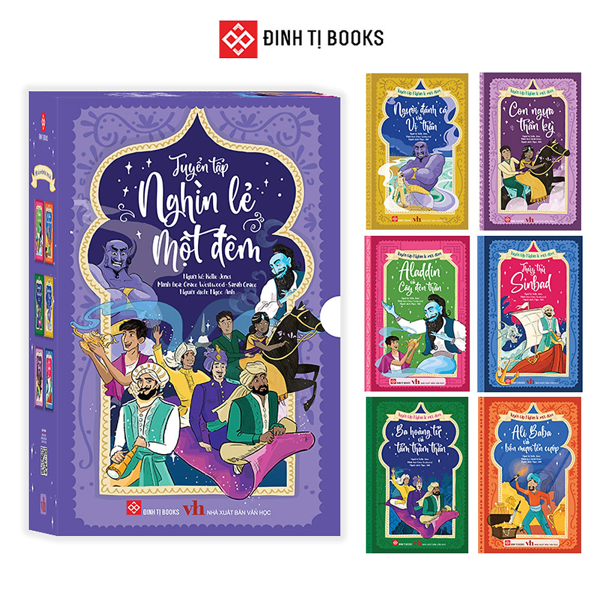 Sách - Hộp Sách (6 Tập): Tuyển Tập Nghìn Lẻ Một Đêm Đinh Tị Books