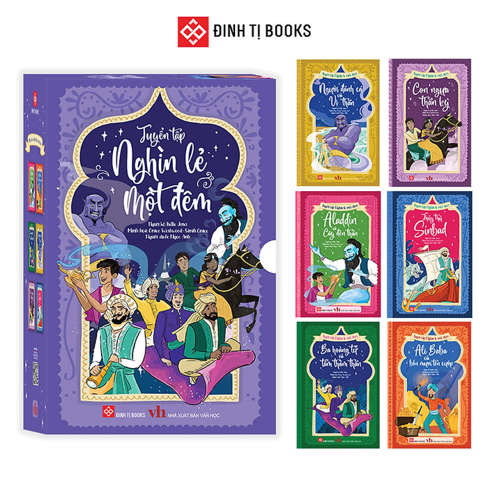 Sách - Hộp Sách (6 Tập): Tuyển Tập Nghìn Lẻ Một Đêm Đinh Tị Books