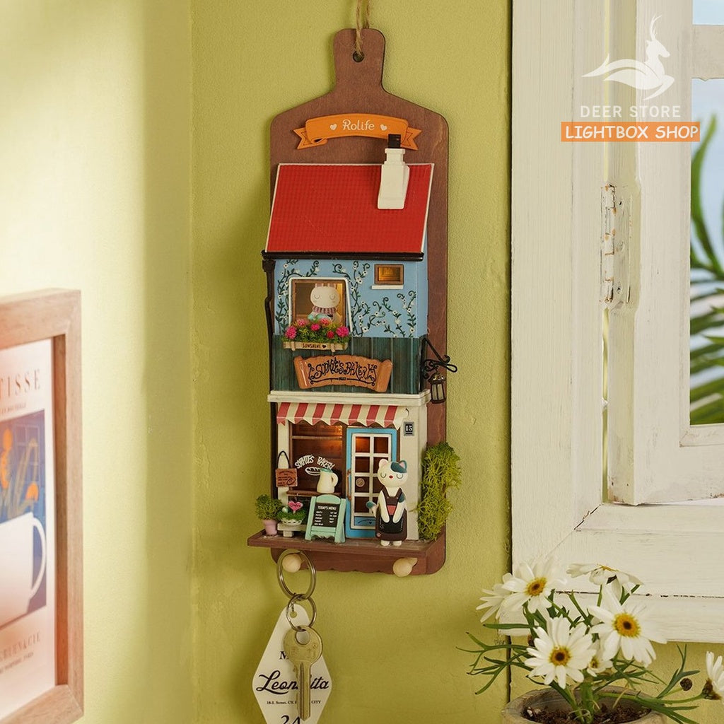 [Bản Tiếng Anh] Bộ trang trí treo tường Robotime DIY bằng gỗ | Mô hình tự lắp. Có đèn led. Quà tặng ý nghĩa | DS019