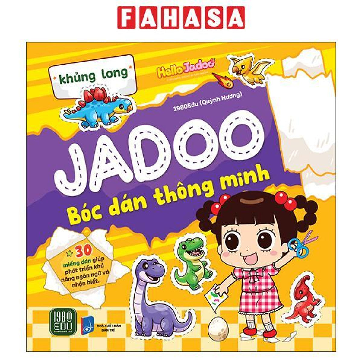 Sách - Jadoo Bóc Dán Thông Minh - Khủng Long