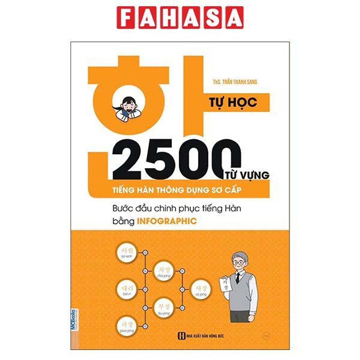 Sách - Tự Học 2500 Từ Vựng Tiếng Hàn Thông Dụng Sơ Cấp - Bước Đầu Chinh Phục Tiếng Hàn Bằng Infographic