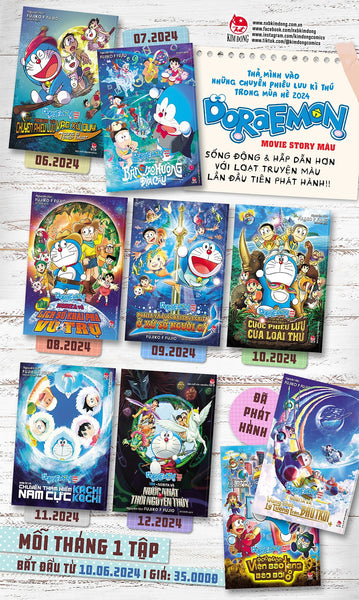 Truyện Tranh Doraemon Movie Story Màu Full 9 Tập (Chang Book)