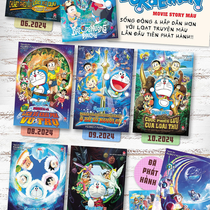 Truyện Tranh Doraemon Movie Story Màu Full 9 Tập (Chang Book)
