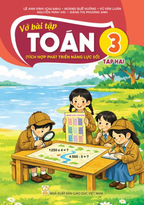 Sách Vở Bài Tập Toán 3- Tập Hai- Tích Hợp Phát Triển Năng Lực Số (Kèm Nilon Bọc Sách, Nhãn Tên)