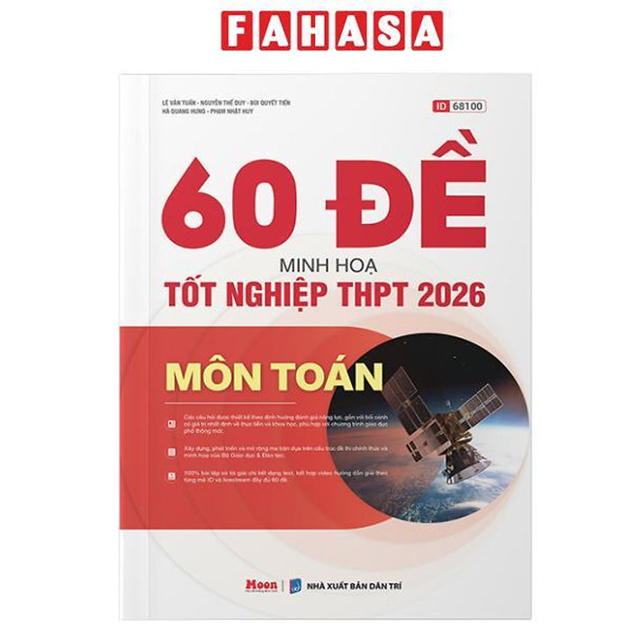 Sách - 60 Đề Minh Họa Tốt Nghiệp Thpt 2026 - Môn Toán