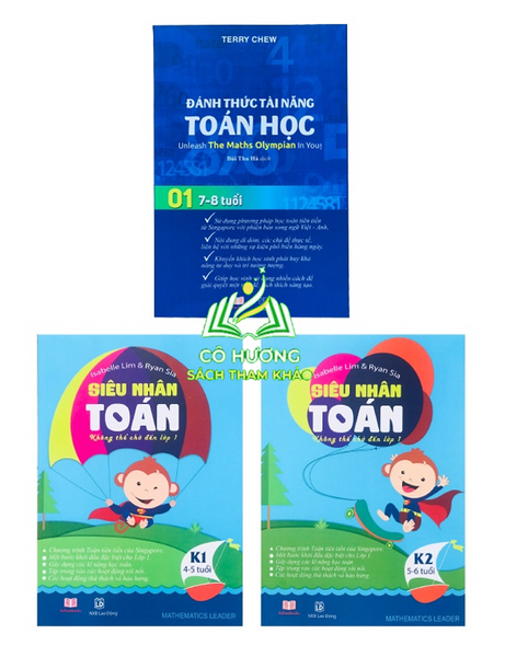 Sách Đánh Thức Tài Năng Toán Học 1 Và Siêu Nhân Toán Sách Toán Lớp 1 Lớp 2 Bìa Mềm