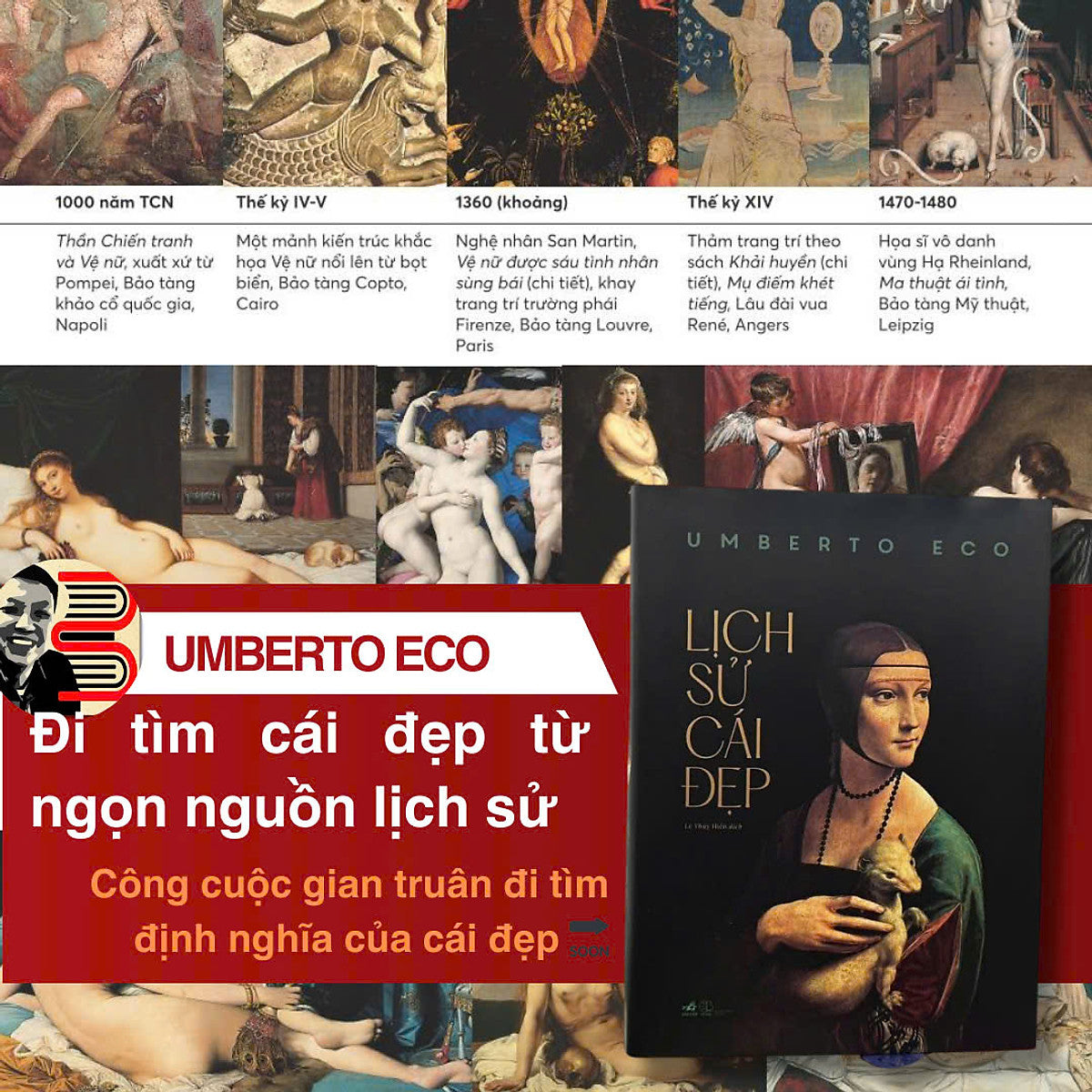 (Tái Bản 2026) Lịch Sử Cái Đẹp – Umberto Eco – Lê Thúy Hiền Dịch – Nhã Nam