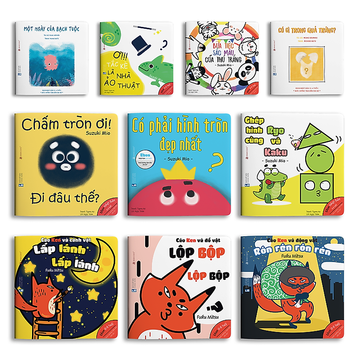 Sách Full Bộ Ehon Nhật Bản Cho Bé 0-6 Tuổi Thông Minh, Sáng Tạo