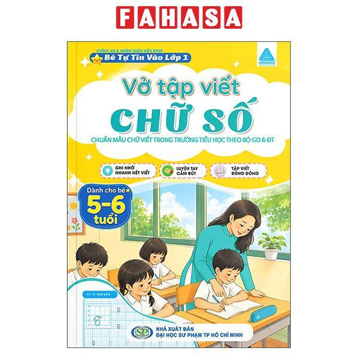 Sách - Bé Tự Tin Vào Lớp 1 - Vở Tập Viết - Chữ Số