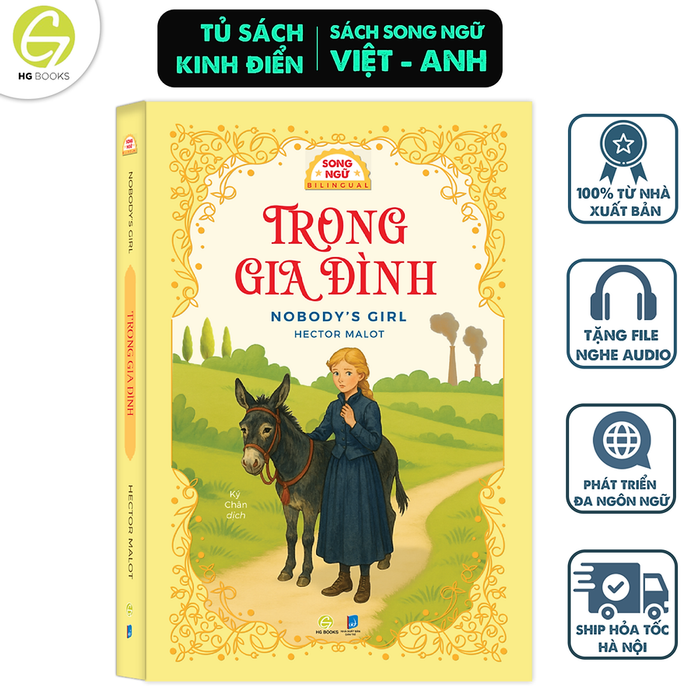 Sách Văn Học Kinh Điển Trong Gia Đình - Tác Phẩm Về Nghị Lực Và Tình Thân Bản Song Ngữ Kèm File Nghe