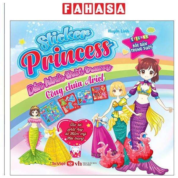 Sách - Sticker Princess - Dán Hình Thời Trang - Công Chúa Ariel