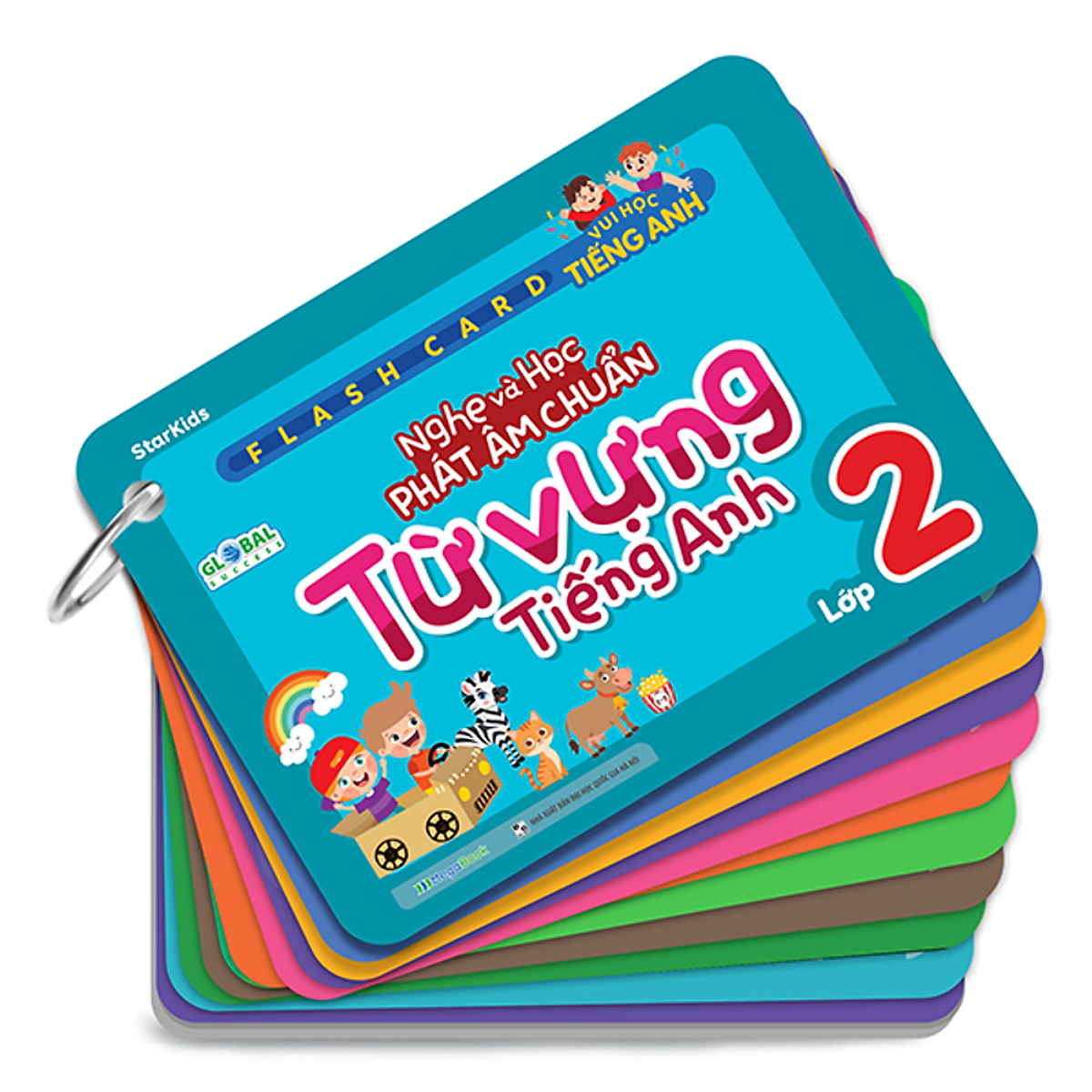 Sách Flashcard: Nghe Và Học Phát Âm Chuẩn Từ Vựng Tiếng Anh Lớp 2