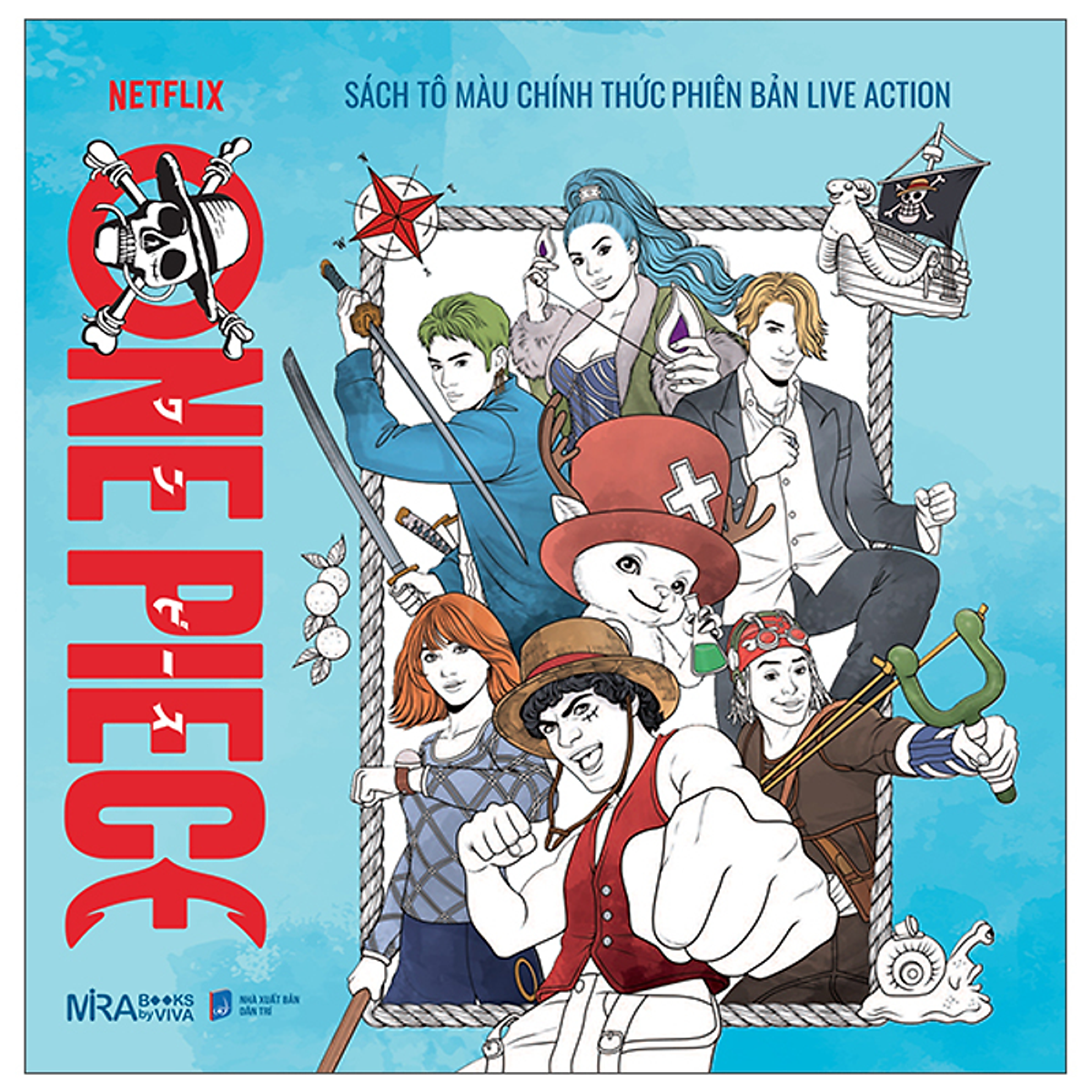 Sách Netflix One Piece - Sách Tô Màu Chính Thức Phiên Bản Live Action