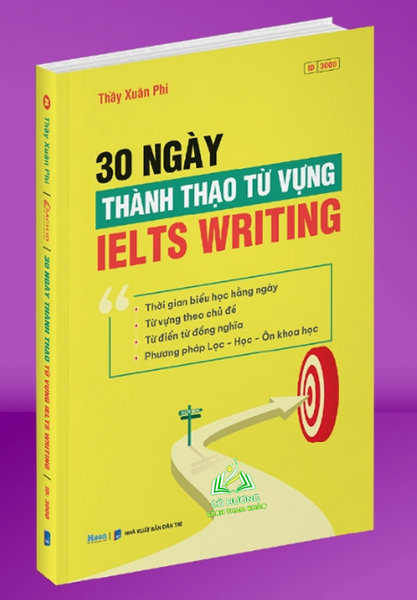 Sách Từ Vựng Ielts - 30 Ngày Thành Thạo Từ Vựng Ielts Writing Moonbook #Huongbook