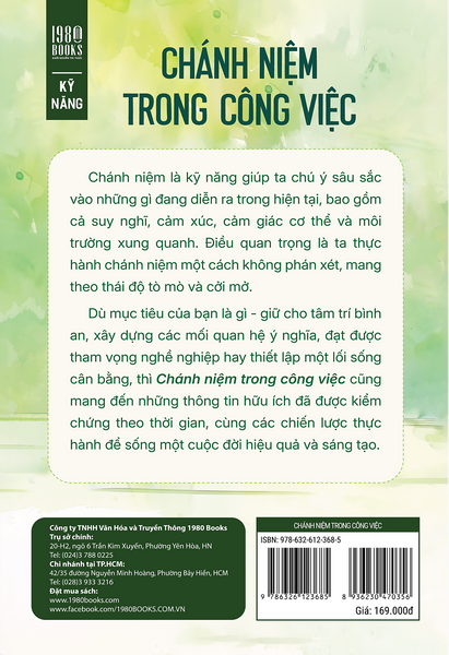 Chánh Niệm Trong Công Việc