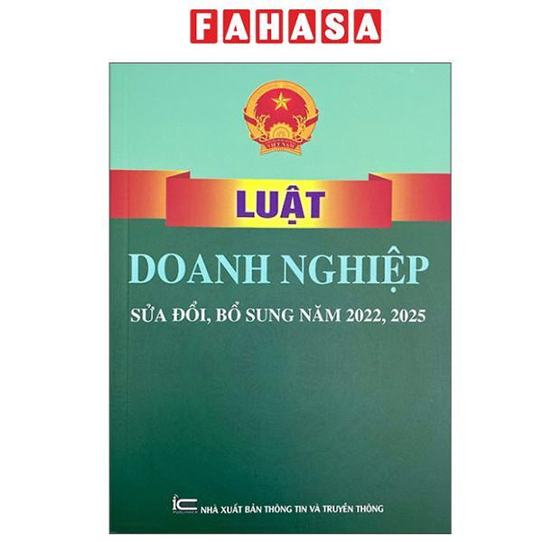 Sách - Luật Doanh Nghiệp (Sửa Đổi, Bổ Sung Năm 2022, 2025)