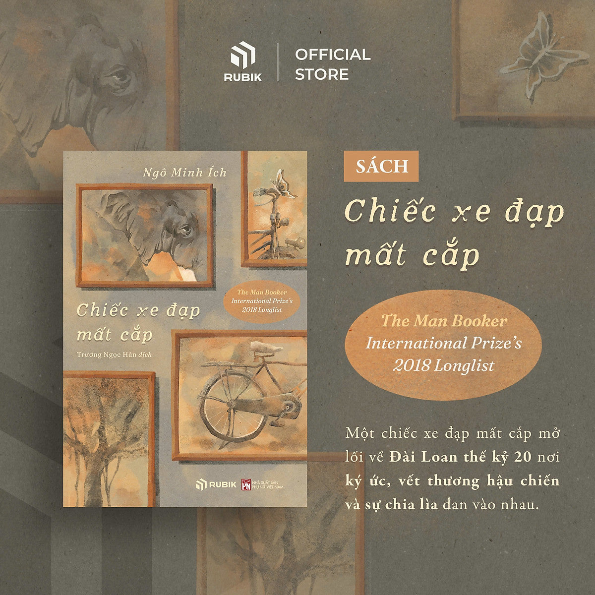 Chiếc Xe Đạp Mất Cắp - Ngô Minh Ích - Trương Ngọc Hân Dịch - Rubik – Nxb Phụ Nữ