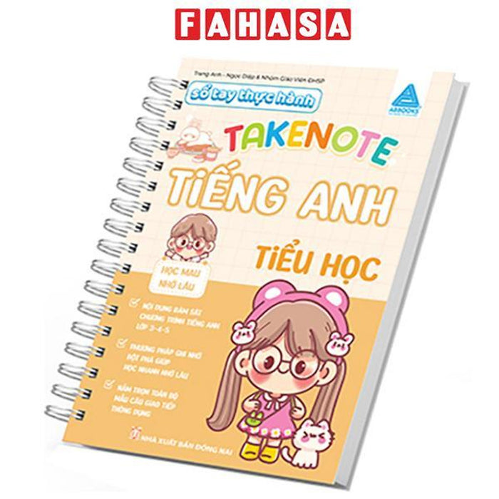 Sách - Take Note - Sổ Tay Thực Hành - Tiếng Anh Tiểu Học - Học Mau Nhớ Lâu