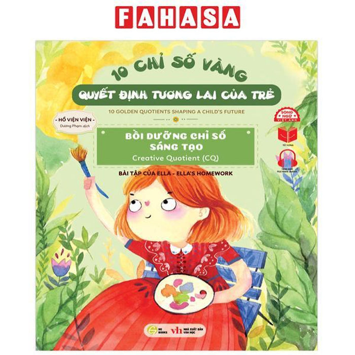 Sách - 10 Chỉ Số Vàng Quyết Định Tương Lai Của Trẻ - Bồi Dưỡng Chỉ Số Sáng Tạo - Creative Quotient (Cq) - Bài Tập Của Ellla - Ella'S Homework - Song Ngữ Anh-Việt