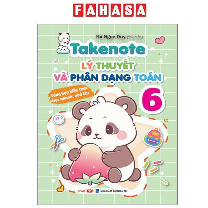 Sách - Takenote - Lý Thuyết Và Phân Dạng Toán 6