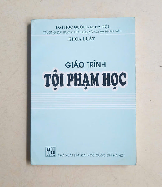 Giáo Trình Tội Phạm Học