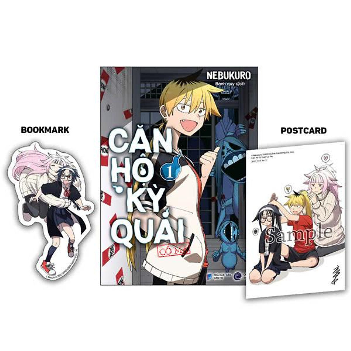 Sách - Căn Hộ Kỳ Quái - Có Ma - Tập 1 - Tặng Kèm Bookmark + Postcard + Bìa Áo