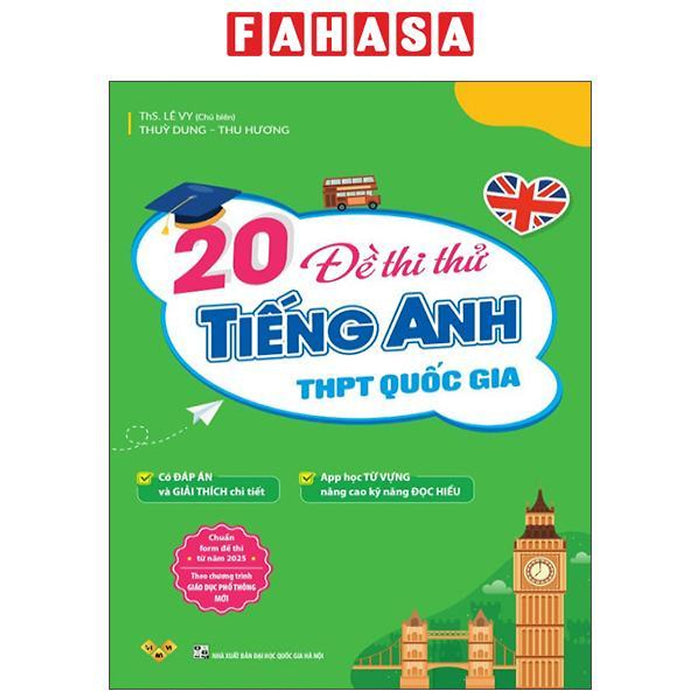 Sách - 20 Đề Thi Thử Tiếng Anh Thpt Quốc Gia (Có Đáp Án)