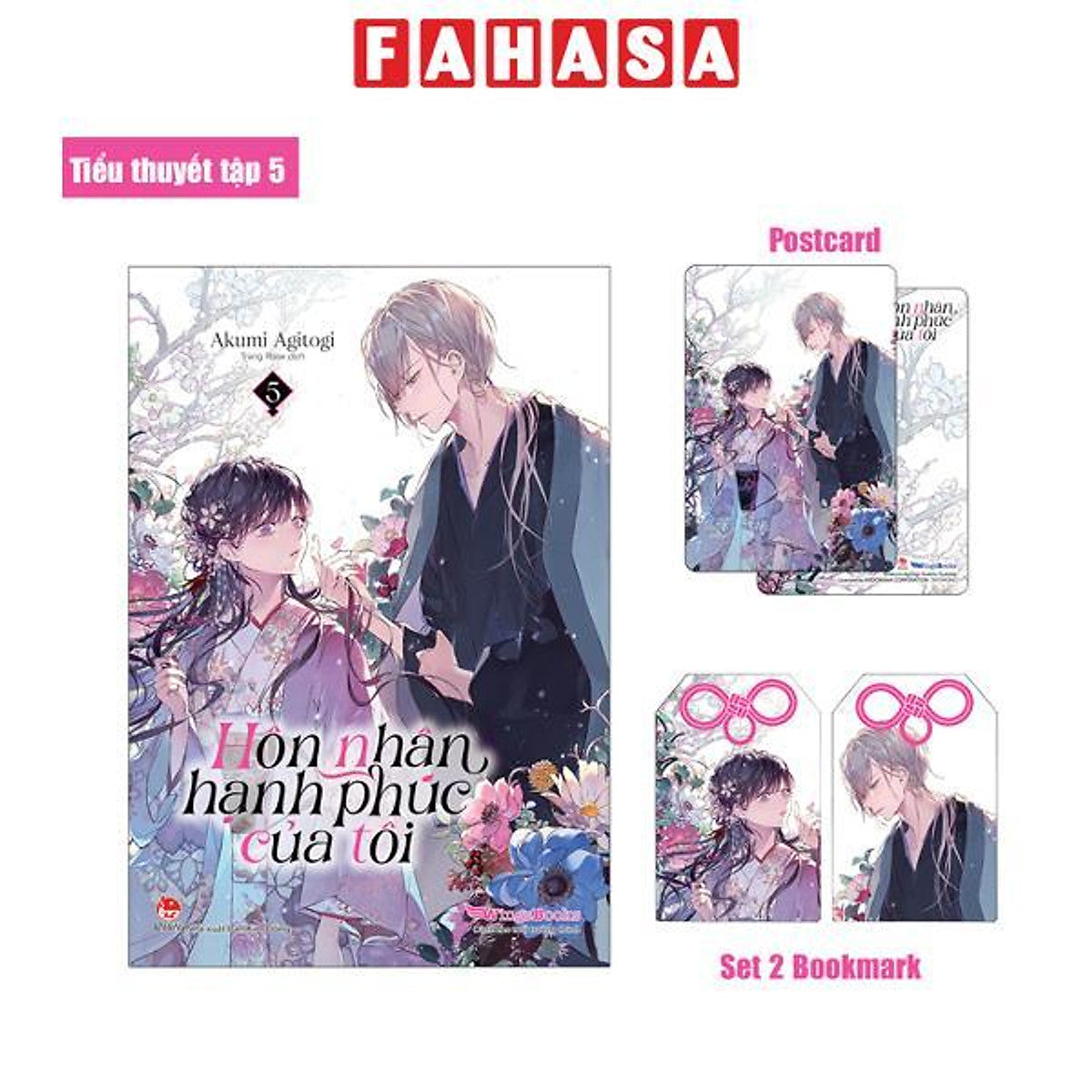 Sách - [Light Novel] Hôn Nhân Hạnh Phúc Của Tôi - Tập 5 - Tặng Kèm Postcard + Set 2 Bookmark