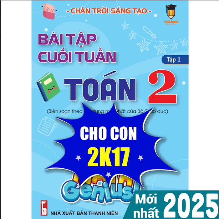 Sách - Bài Tập Cuối Tuần Toán Lớp 2 Chân Trời Sáng Tạo (Học Kì 1) Vietjack