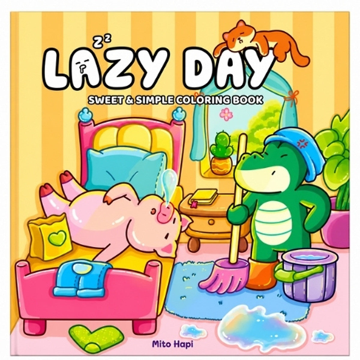 Sách Tô Màu Lazy Day - Một Ngày Được Lười