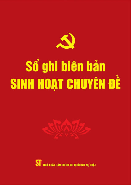 Sổ Ghi Biên Bản Sinh Hoạt Chuyên Đề