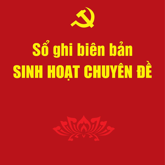 Sổ Ghi Biên Bản Sinh Hoạt Chuyên Đề