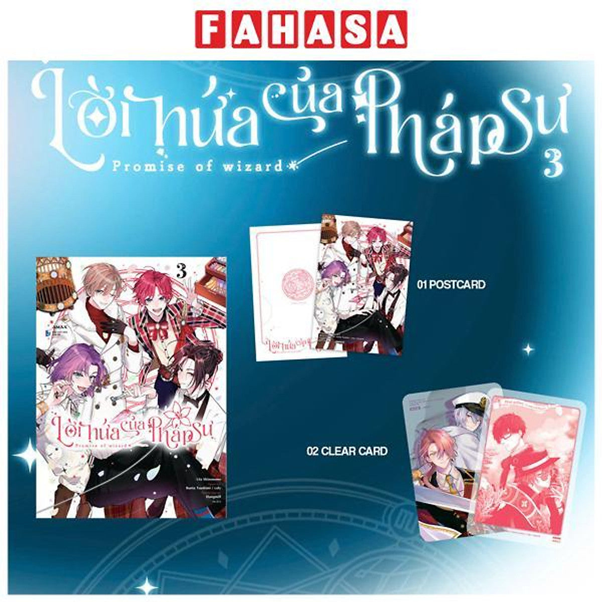 Sách - Lời Hứa Của Pháp Sư - Tập 3 - Tặng Kèm 1 Postcard + 2 Clear Card