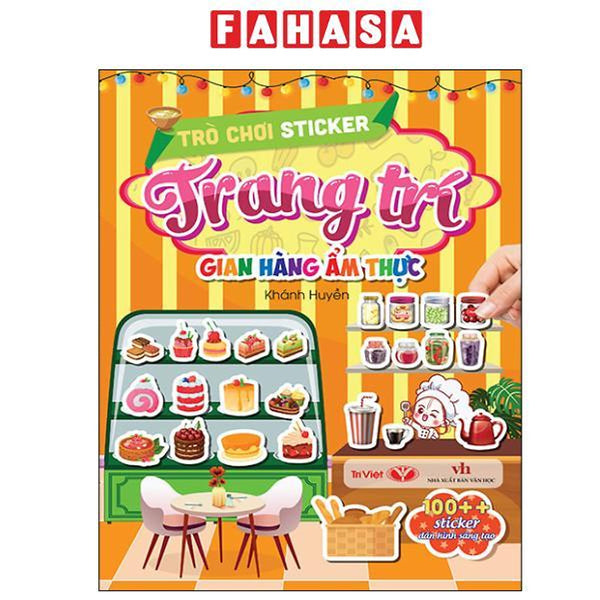 Sách - Trò Chơi Sticker Trang Trí - Gian Hàng Ẩm Thực