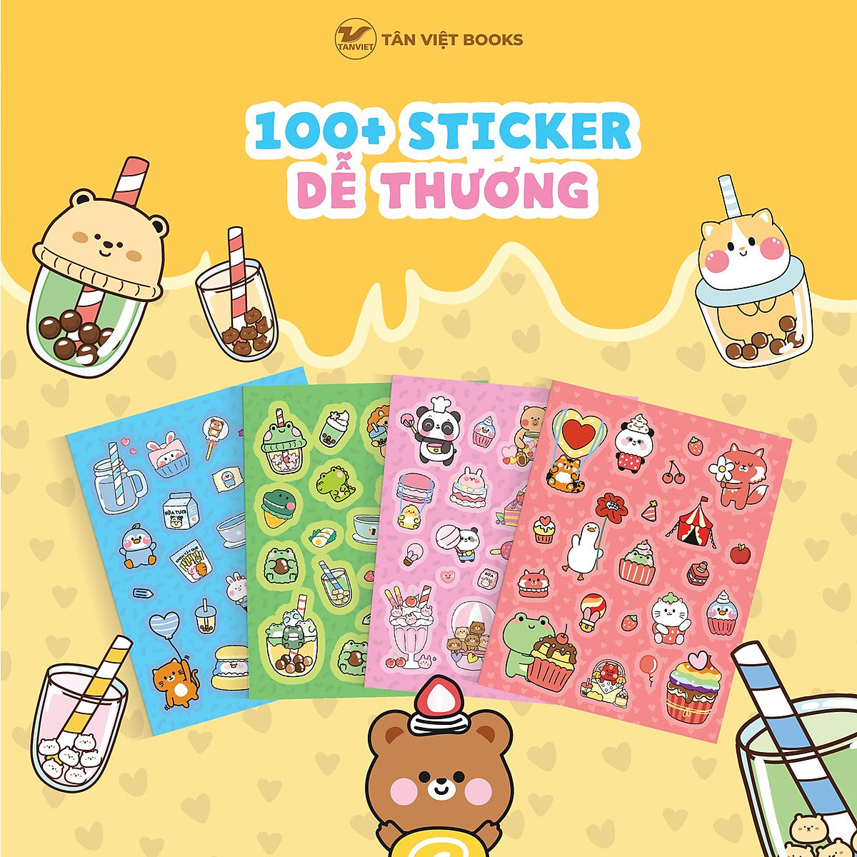 Sách Sticker Khổ Lớn Boba Và Ice Cream Sticker Book (Chọn Lẻ)