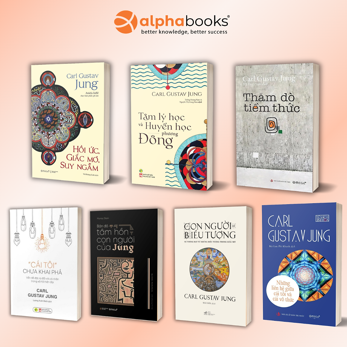 Bộ Sách Carl Jung: Hồi Ức, Giấc Mơ, Suy Ngẫm + Bản Đồ Tâm Hồn Con Người Của Jung + Con Người Và Biểu Tượng + Thăm Dò Tiềm Thức + 