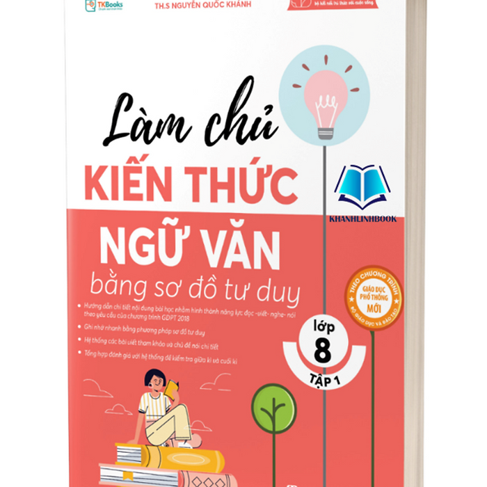 Sách - Làm Chủ Kiến Thức Ngữ Văn Bằng Sơ Đồ Tư Duy Lớp 8 - Tập 1 (Mc)