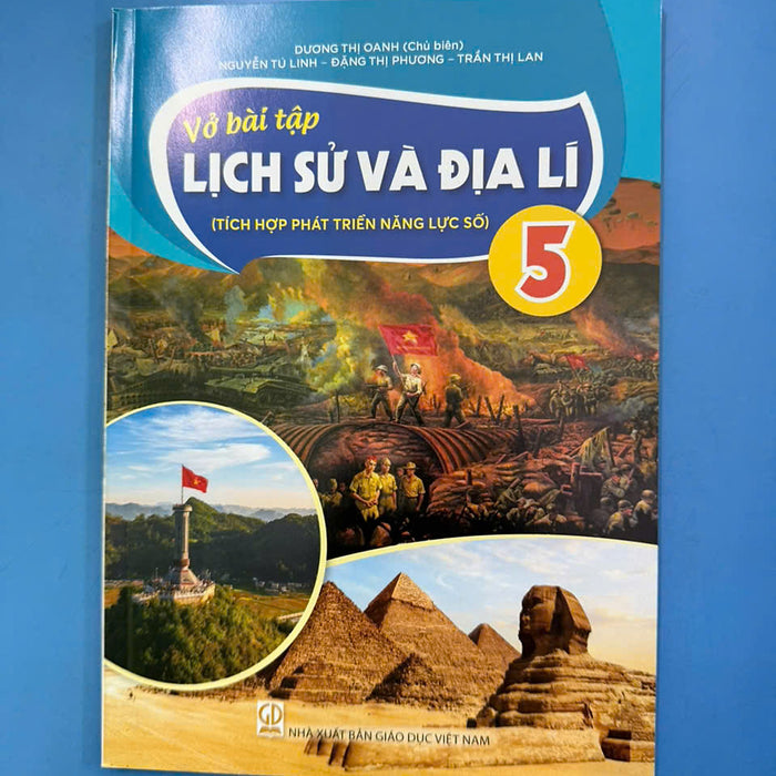 Sách Vở Bài Tập Lịch Sử Và Địa Lí 5- Tích Hợp Phát Triển Năng Lực Số (Kèm Nilon Bọc Sách, Nhãn Tên)