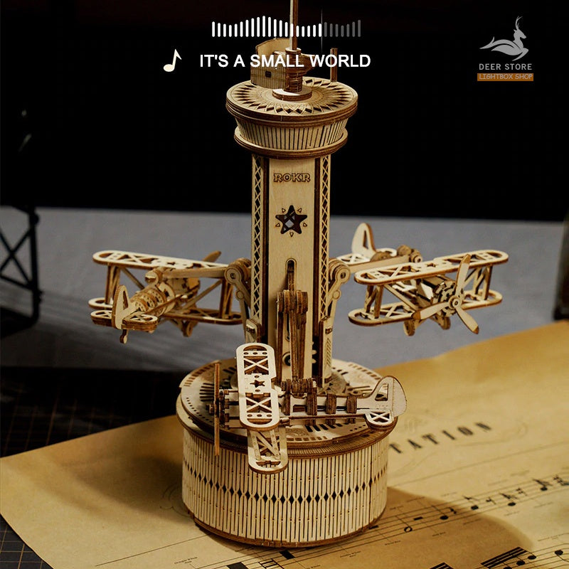 [Bản Tiếng Anh] Hộp nhạc mô hình tự lắp ráp Music Box Robotime | ROKR AMK41 - AMK62 - AMK63