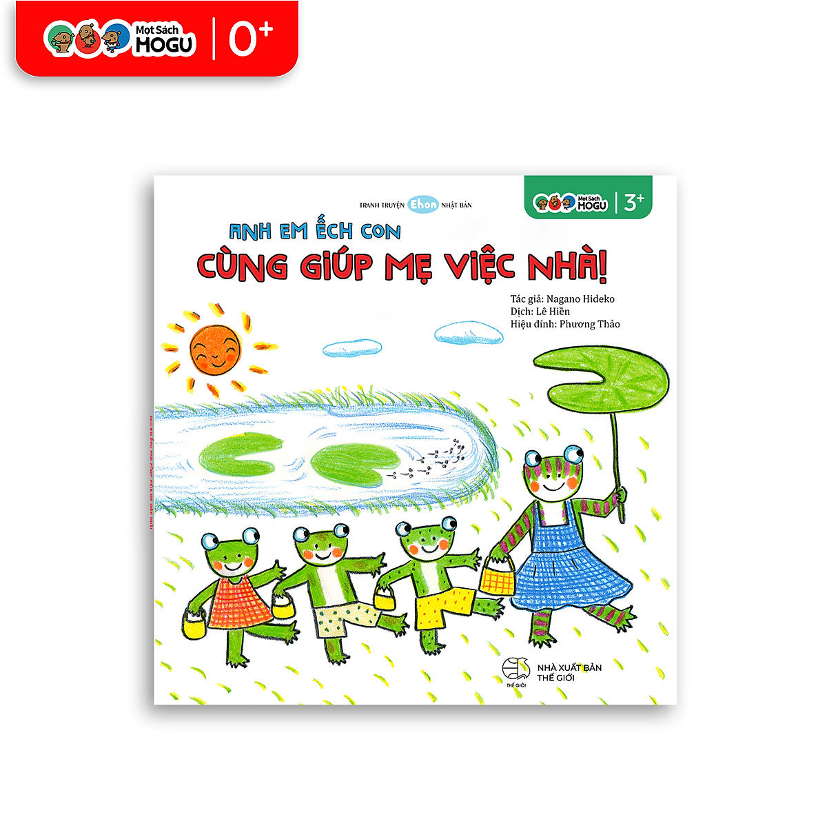 Truyện Ehon Bé 3-4-5 Tuổi - Anh Em Ếch Con Cùng Giúp Mẹ Việc Nhà