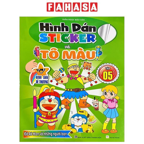 Sách - Hình Dán Sticker Và Tô Màu - Tập 5
